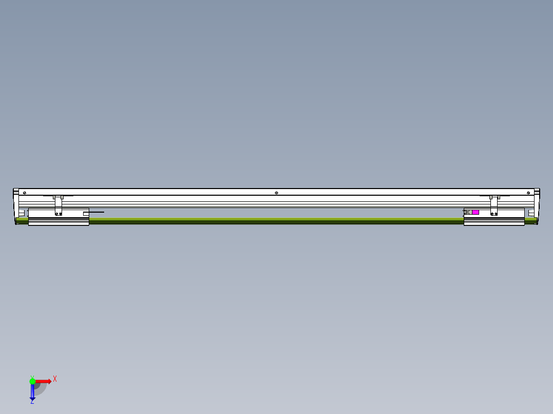 威洛博VL系列直线电机模组-2VL22H2-S950俯视图