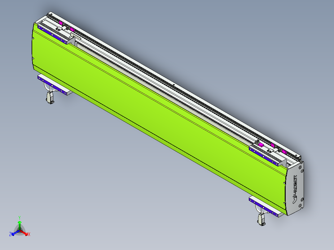 威洛博VL系列直线电机模组-2VL22H2-S950正等轴测图