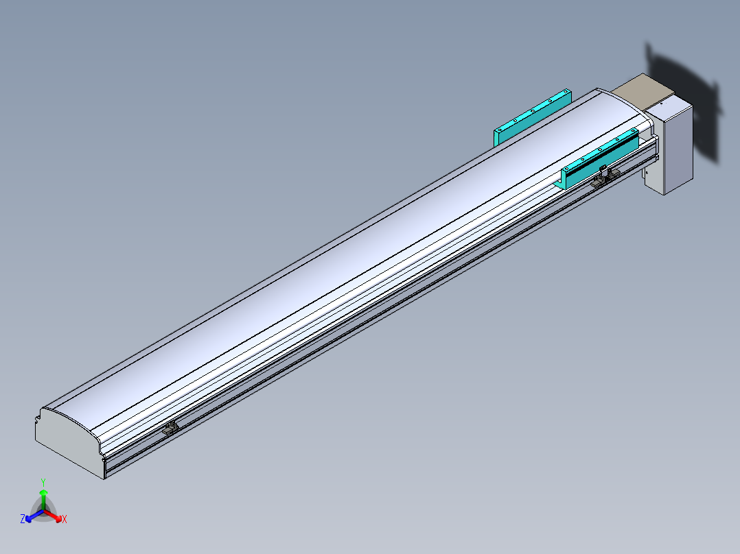 同步带滑台-半封闭B22H-L100-C-S1350-RD-P75-D3-N5