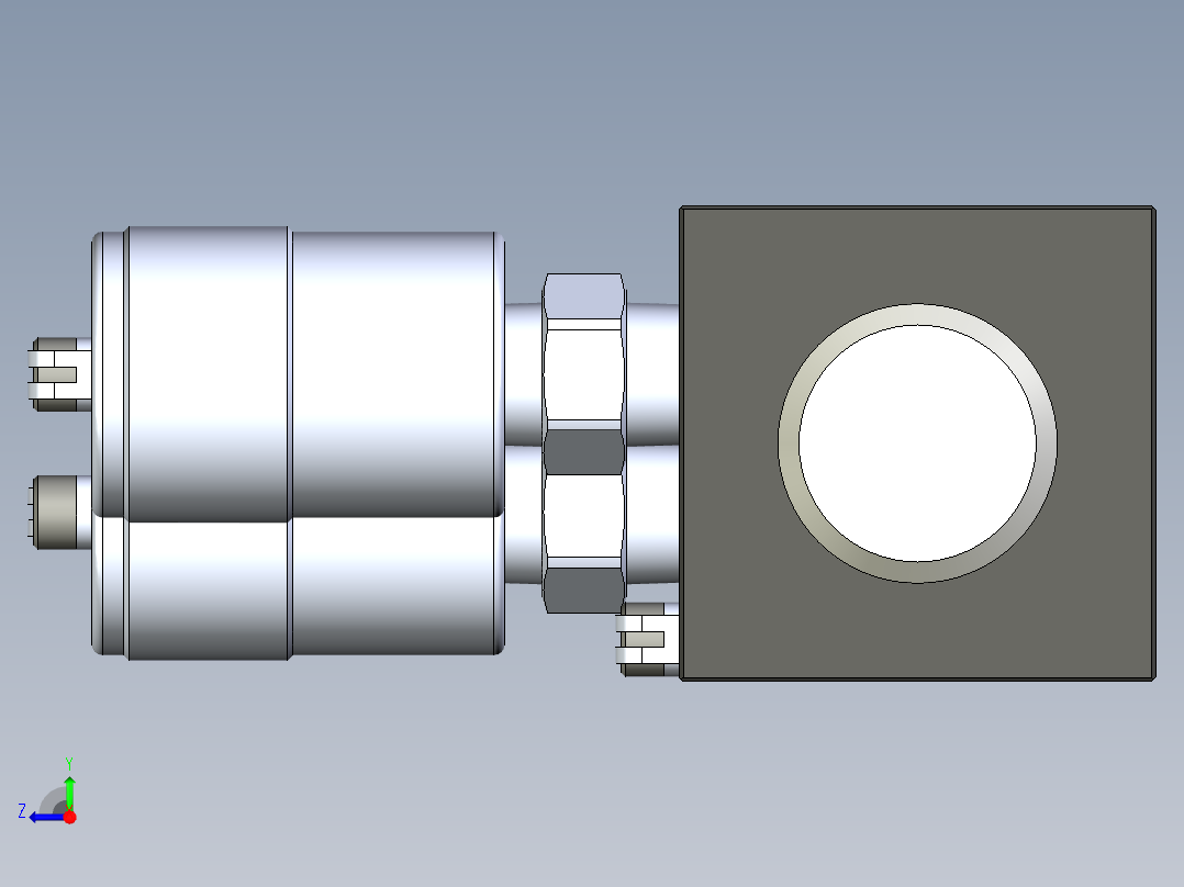 KOSMEKBEQ02□0-0多系列多零件图纸模型多系列多零件图纸模型右视图