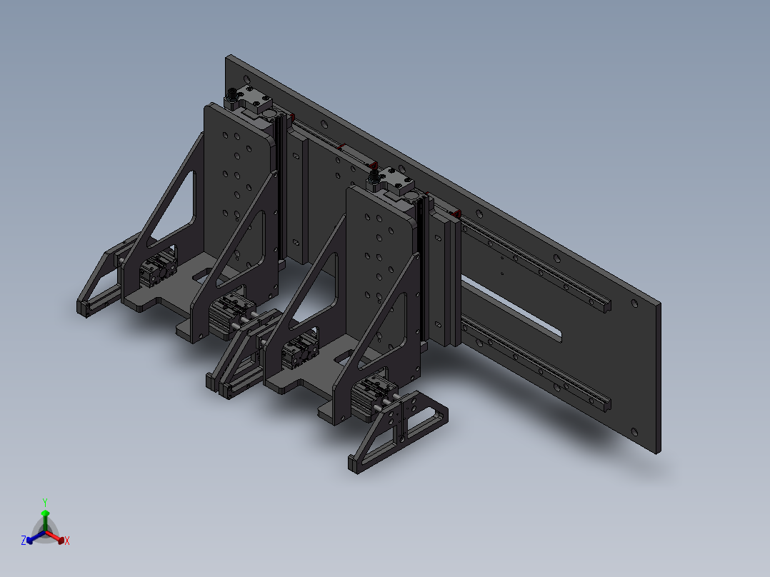 伺服气动挖掘机正等轴测图