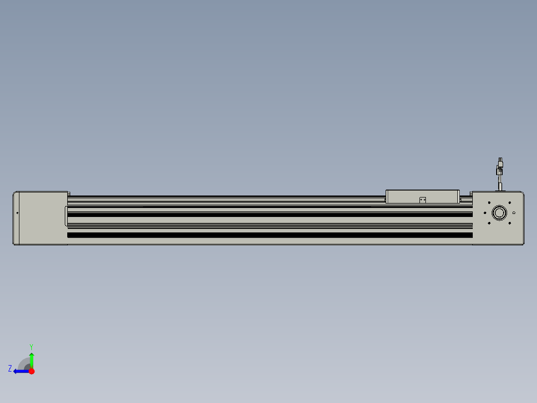 威洛博直线电机模组EB10-L224-S750-L-ZP75-MS3-5K右视图
