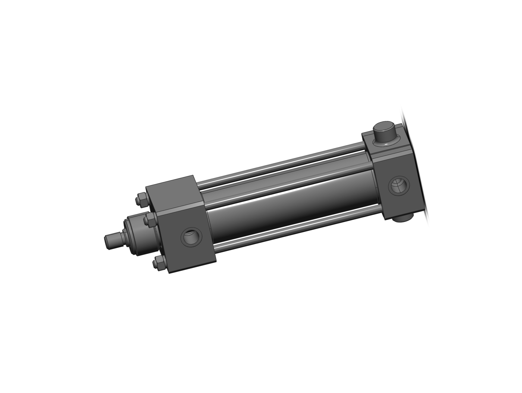 单杆液压缸CAD模型