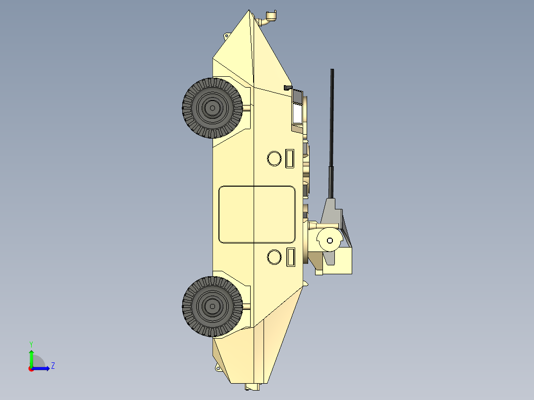 R3 T20 FA-HS轮式装Jia车外形简易左视图