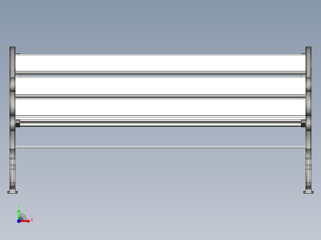 旧式长凳公园前视图