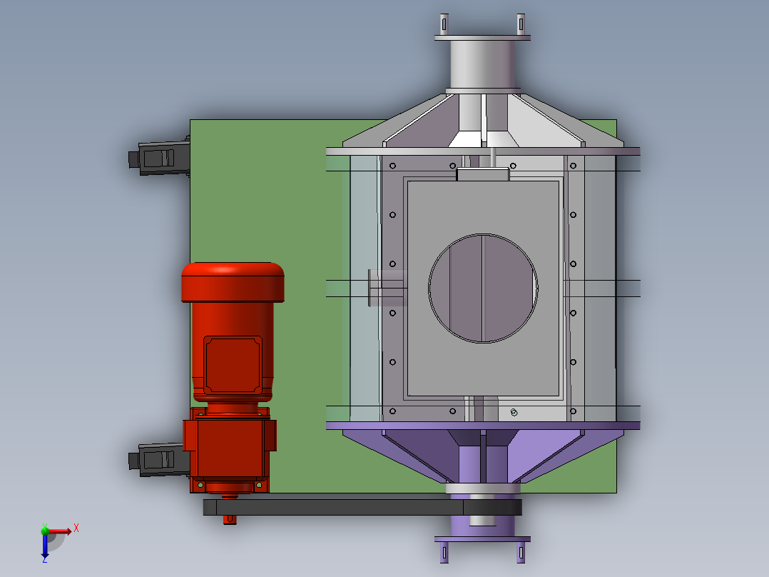 移动式旋转阀sw18俯视图