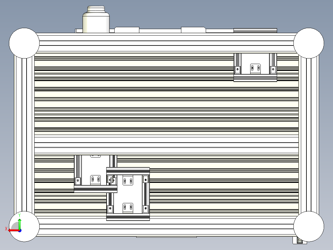 电气机构实训平台step后视图