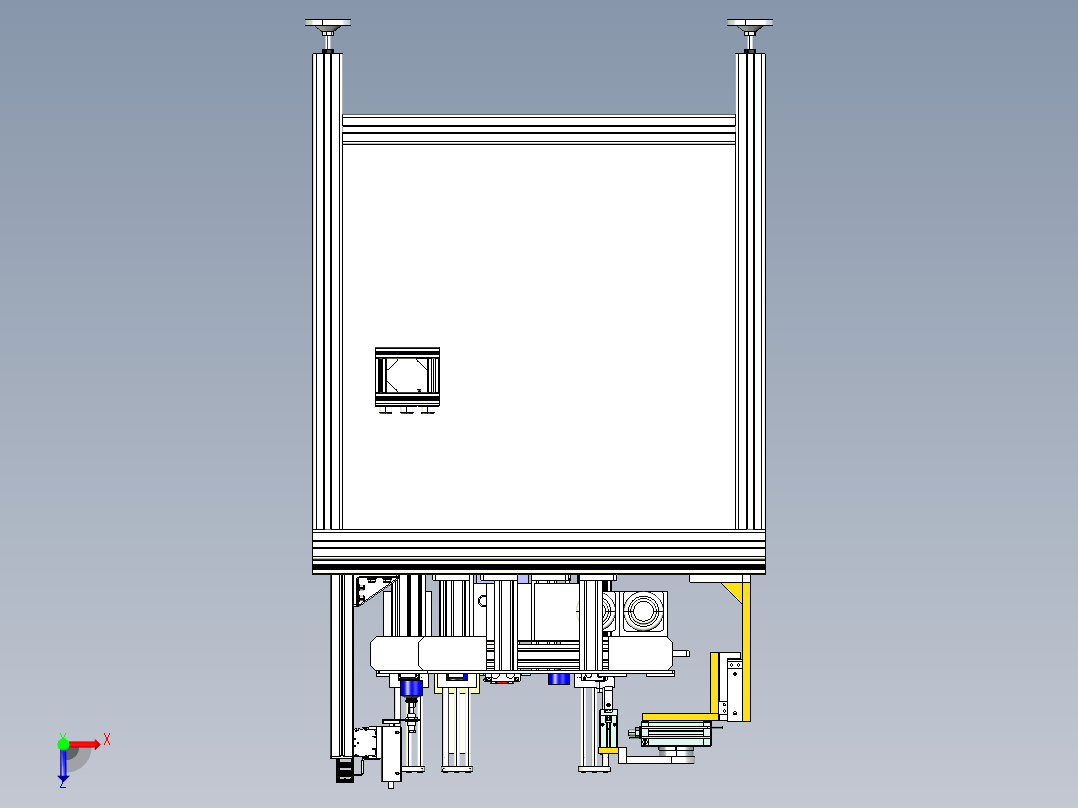 电气机构实训平台step俯视图