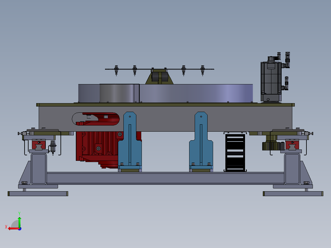 地轨活动小车sw18后视图