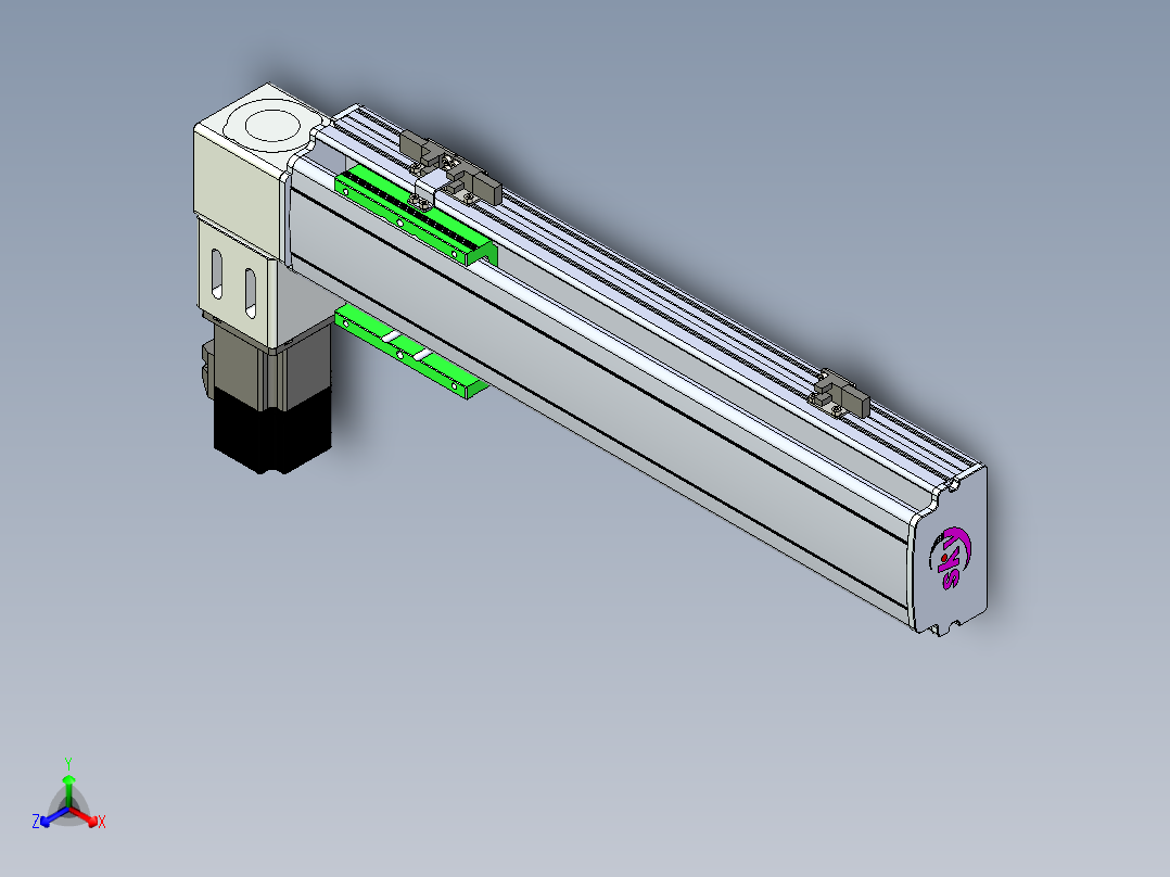 同步带滑台-半封闭B10-L90-S300-L-P40-D3