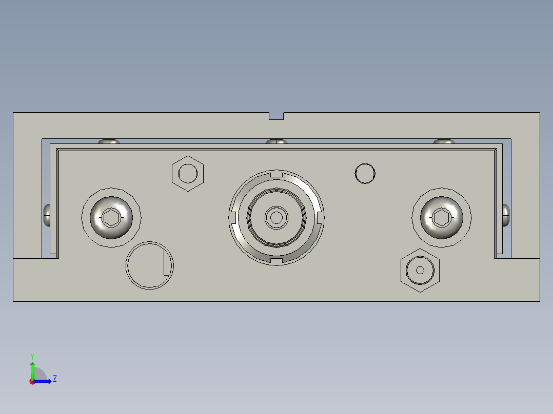 SLIDE 无杆气缸-PSC-NC左视图