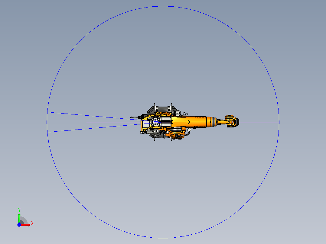 库卡KUKA机器人数模-KR-210-R2700-2-3D数模图前视图