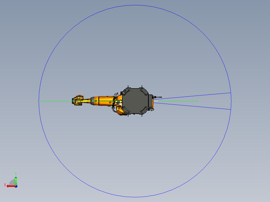 库卡KUKA机器人数模-KR-210-R2700-2-3D数模图后视图