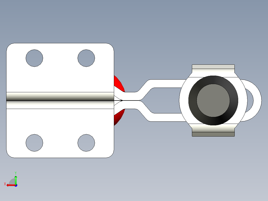 垂直式夾鉗SSP(J)-3D多系列多零件图纸模型后视图