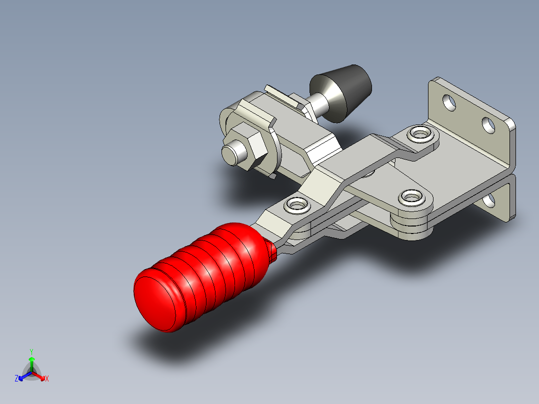 垂直式夾鉗SSP(J)-3D多系列多零件图纸模型正等轴测图