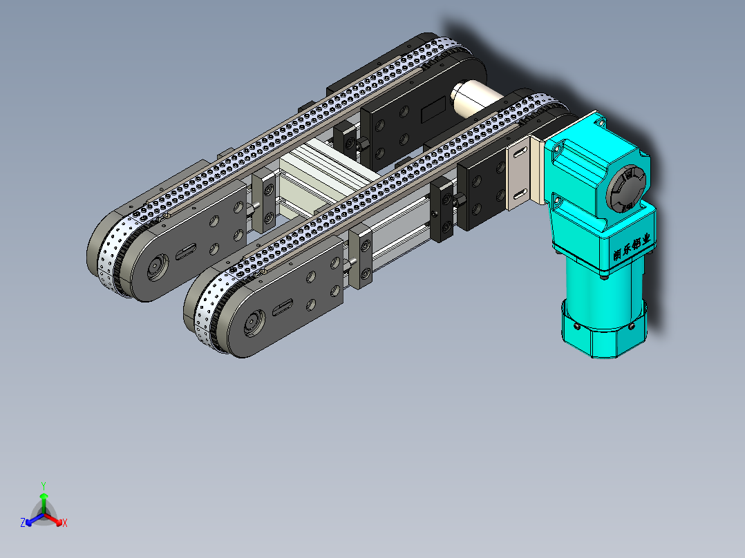 LE-XC4080-带工装右直连驱动输送线