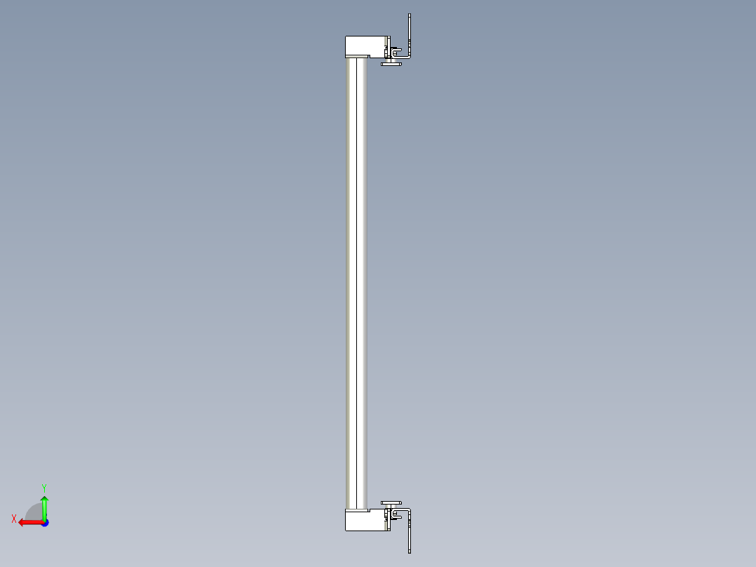 基恩士SL-JB39_side-mount_kc图纸模型后视图