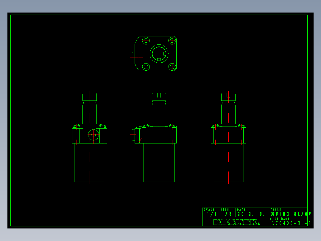 KOSMEKLT0400-CL-F多系列多零件图纸模型多系列多零件图纸模型