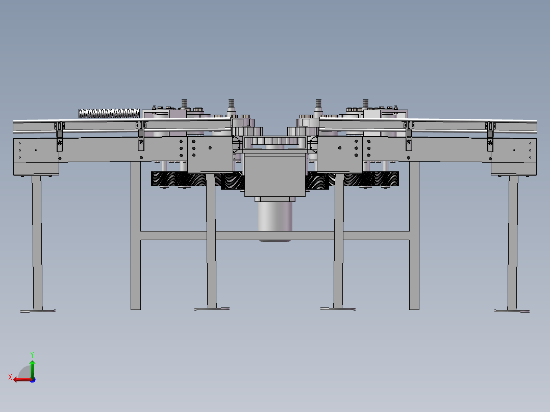 啤酒贴标机后视图