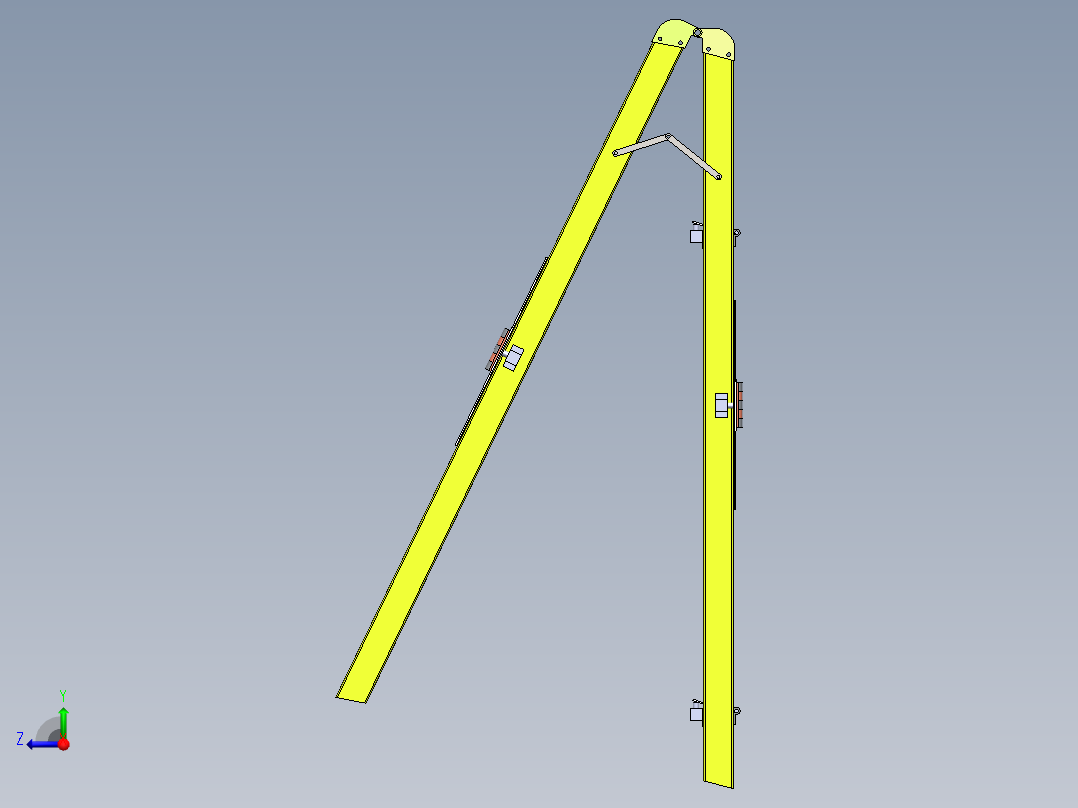 电工绝缘梯子右视图