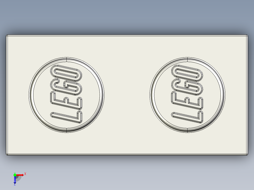 乐高套装 4421基本积木-4211388 - 3004 Medium Stone Grey Brick 1 x 2.STEP俯视图