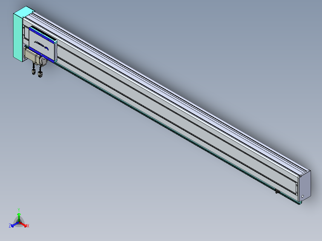 威洛博VC丝杆传动-无尘环境VC14-Lxx-C-S1450-BL-ZP40-C3正等轴测图