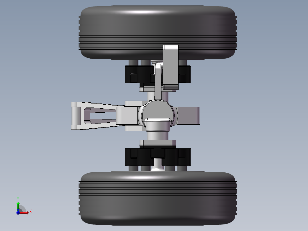 飞机起落架前视图