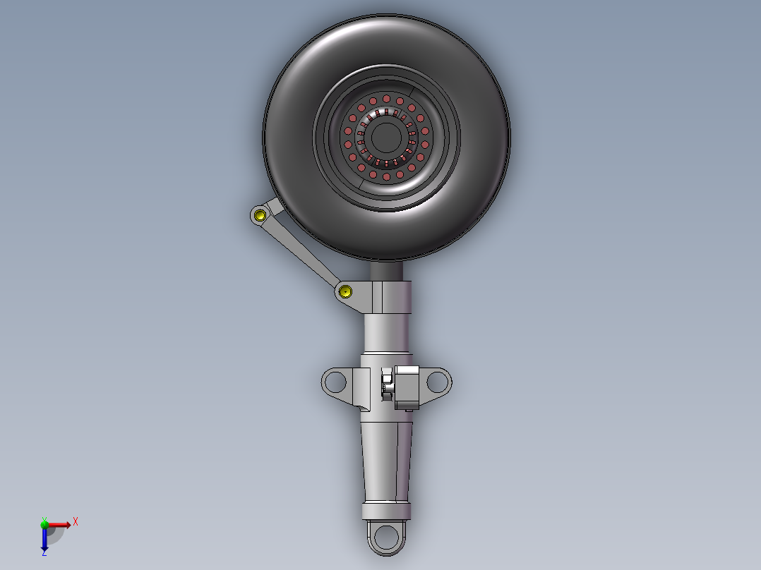 飞机起落架俯视图