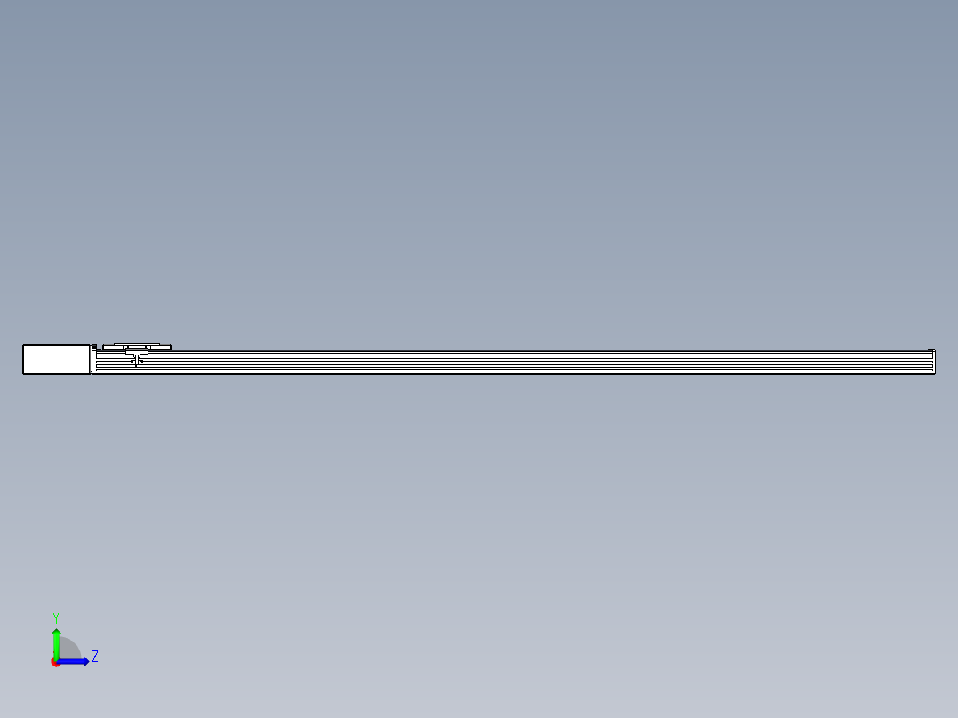 同步带全封闭直线模组TPA-HCB-110D-90-L1650-MR-C-P40-N3左视图