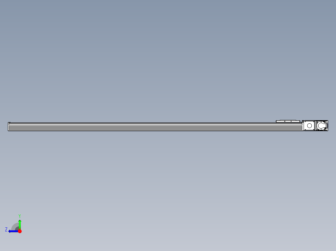 同步带全封闭直线模组TPA-HCB-110D-90-L1650-MR-C-P40-N3右视图
