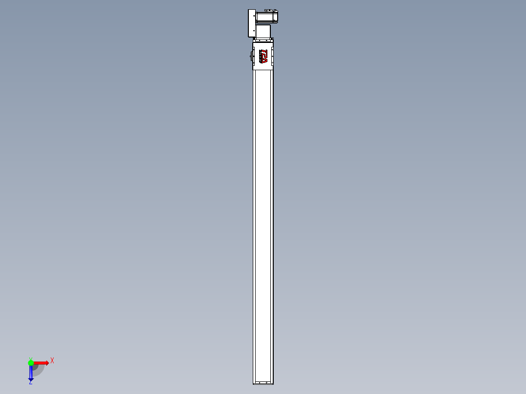 同步带全封闭直线模组TPA-HCB-110D-90-L1650-MR-C-P40-N3俯视图