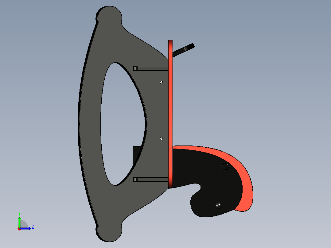 木马摇摇椅左视图