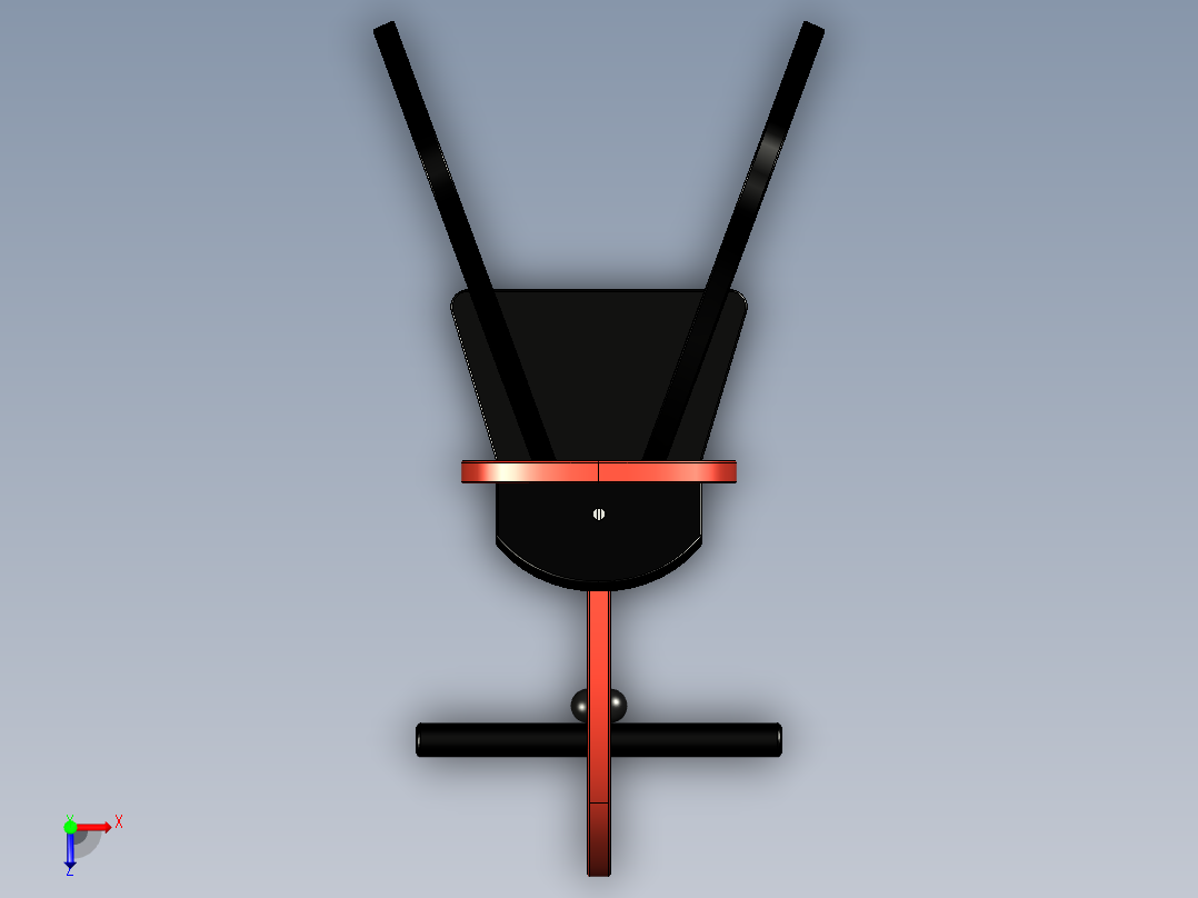 木马摇摇椅俯视图