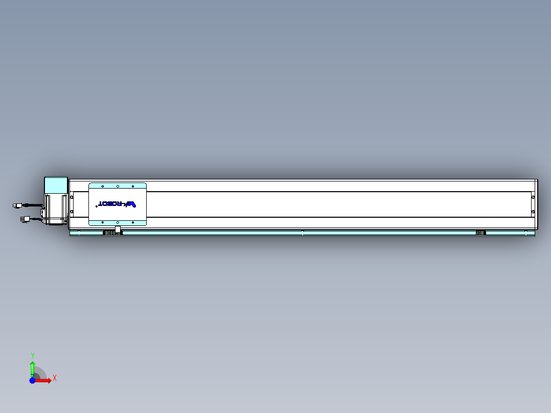 威洛博VBC同步带传动一无尘环境VBC14-L45-S1000-BRU-ZP40-C3前视图
