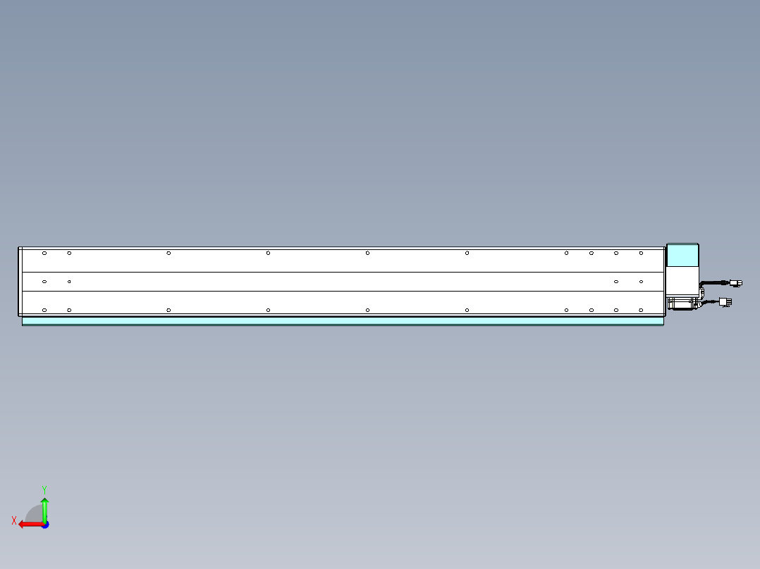 威洛博VBC同步带传动一无尘环境VBC14-L45-S1000-BRU-ZP40-C3后视图