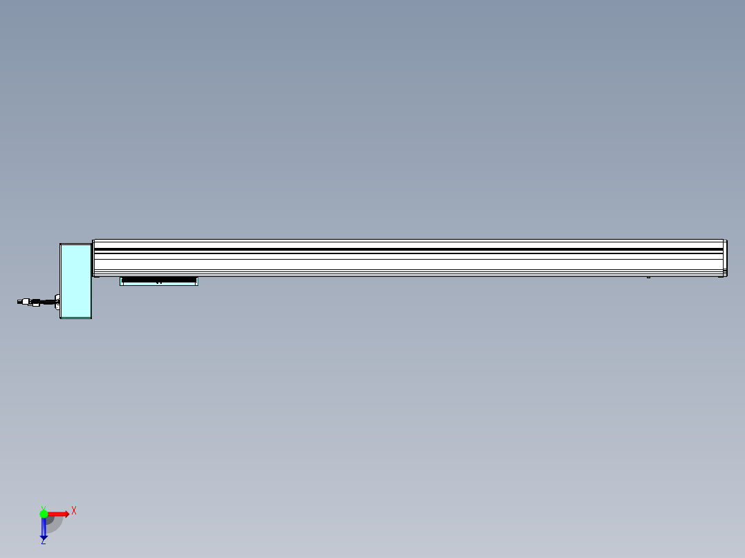 威洛博VBC同步带传动一无尘环境VBC14-L45-S1000-BRU-ZP40-C3俯视图