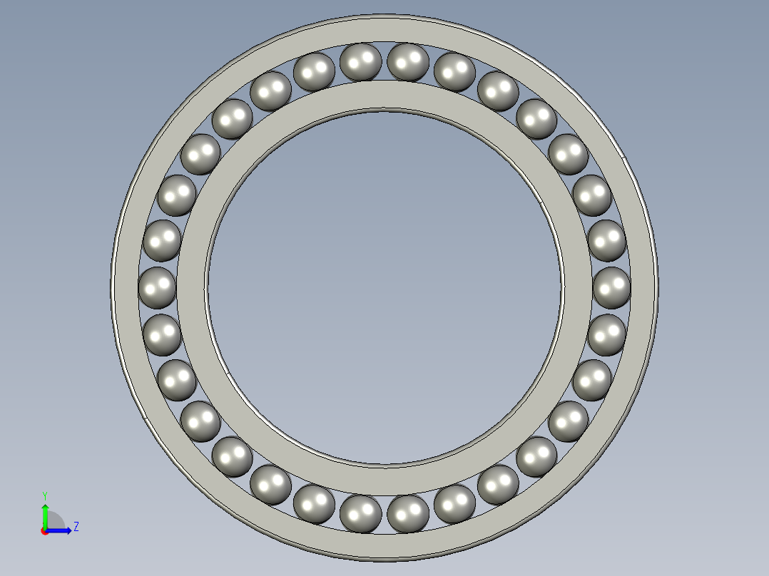 深沟球轴承6036左视图