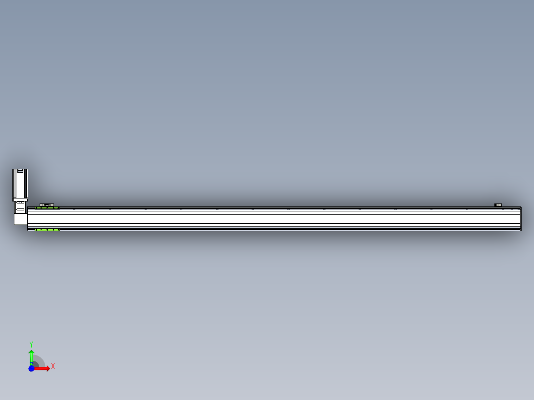 同步带滑台-半封闭B13-L90-S2500-R-Z86-D3前视图