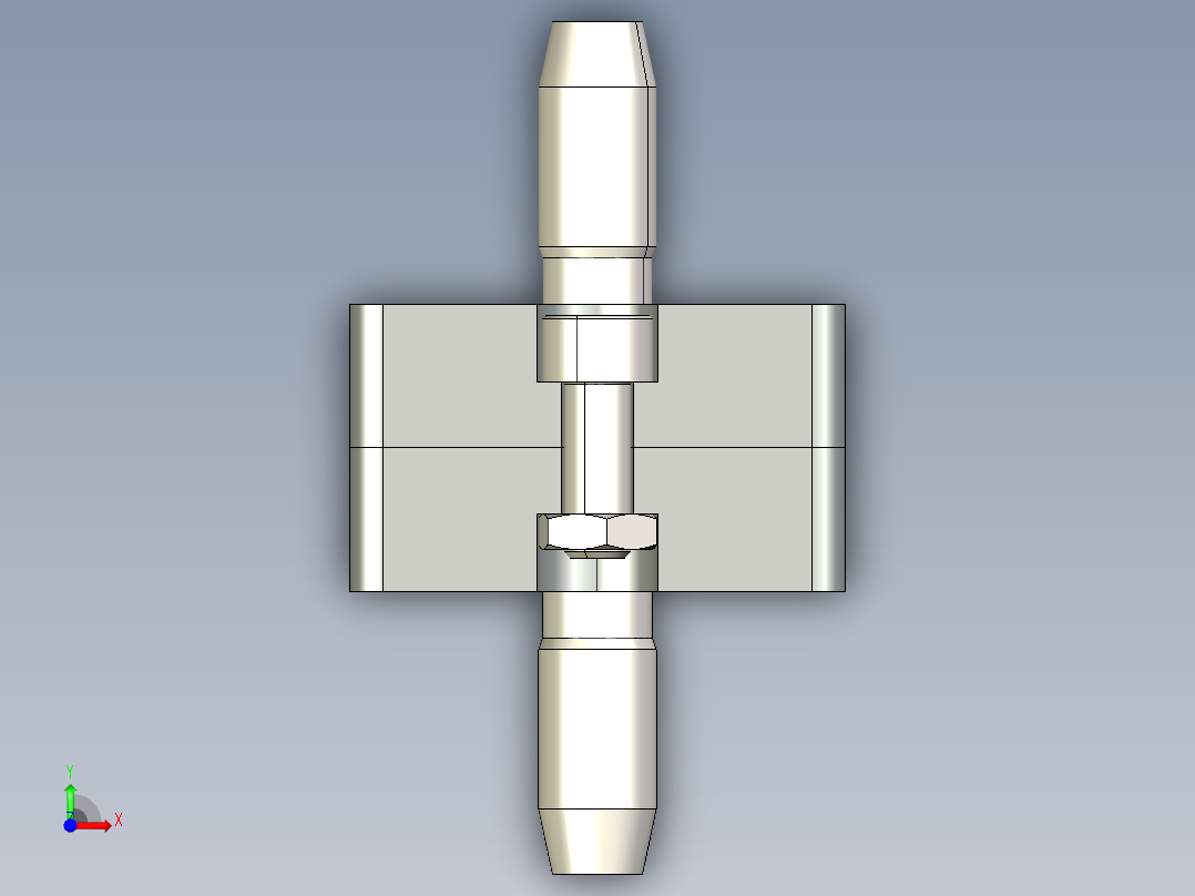 型材-BR 45X45 END CONNECTOR KJN191175前视图