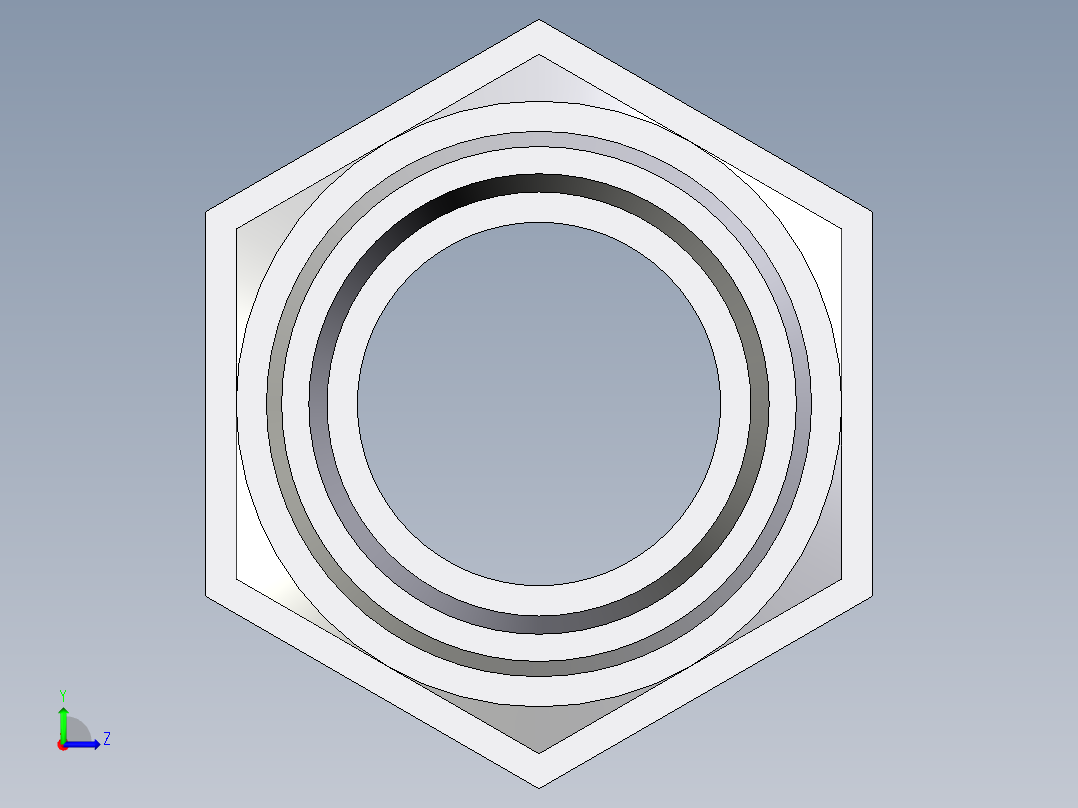 卡套式工业通用硬管接头EO_Bulkhead_union_SV35LOMD71左视图