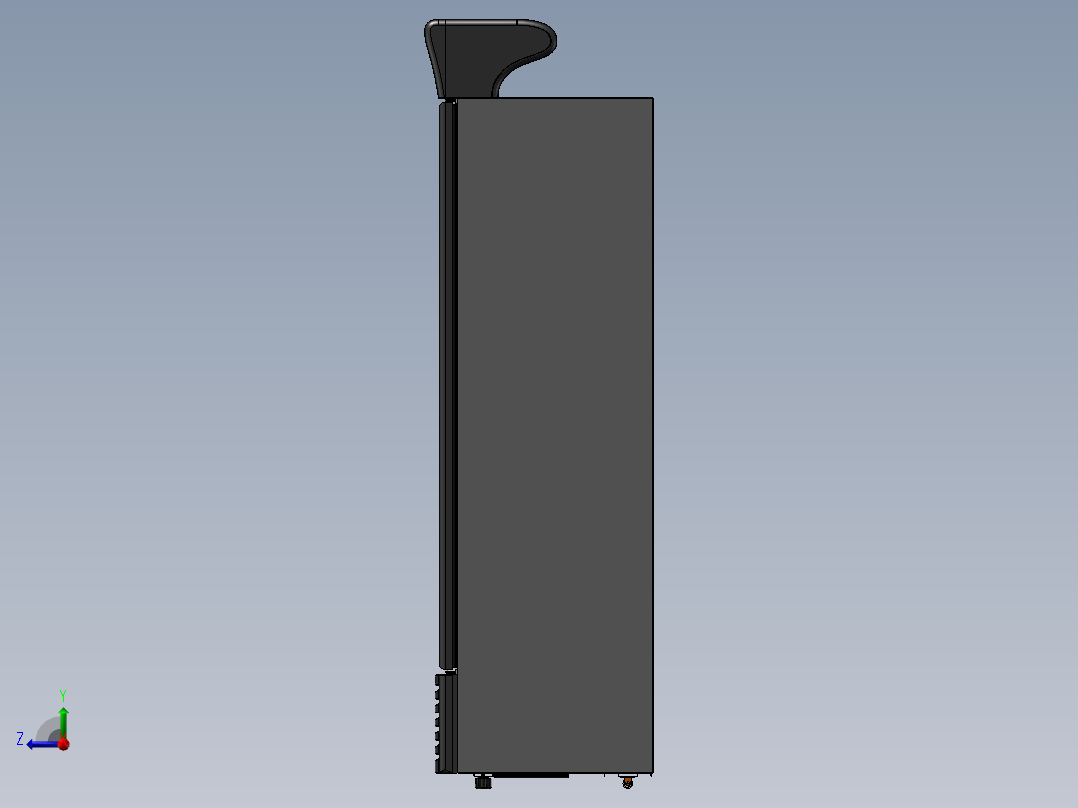立式饮料柜右视图