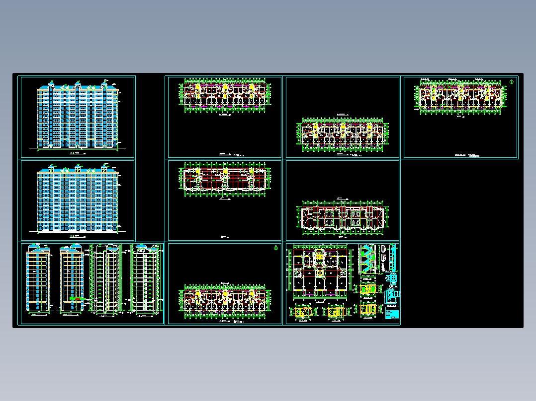断肢剪力墙小高层住宅建施图