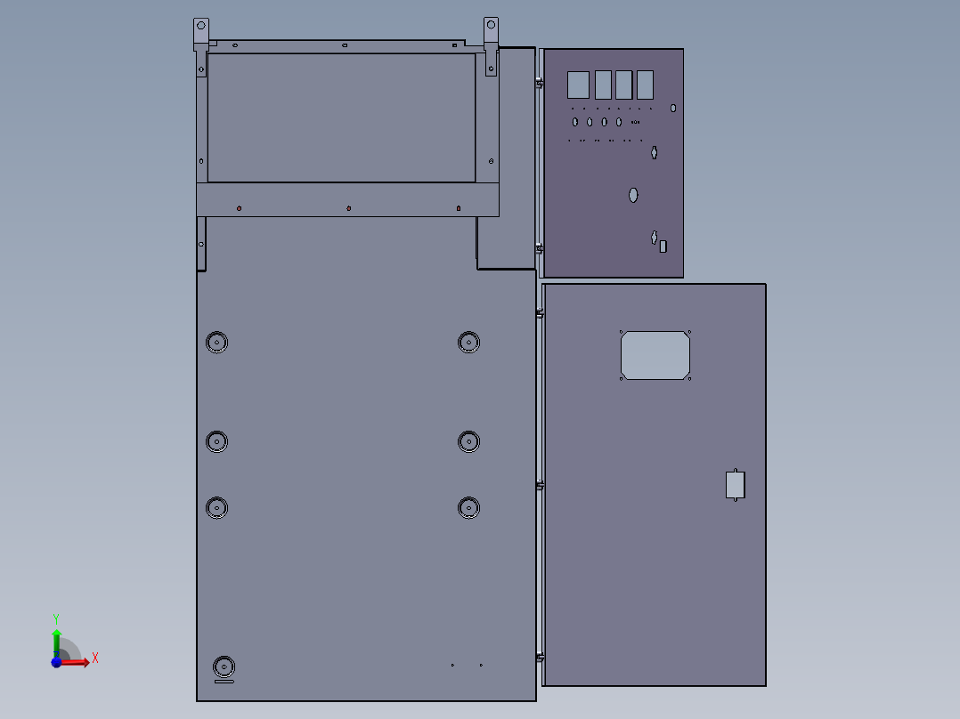 XGN15-12型单元式六氟化硫环网柜前视图