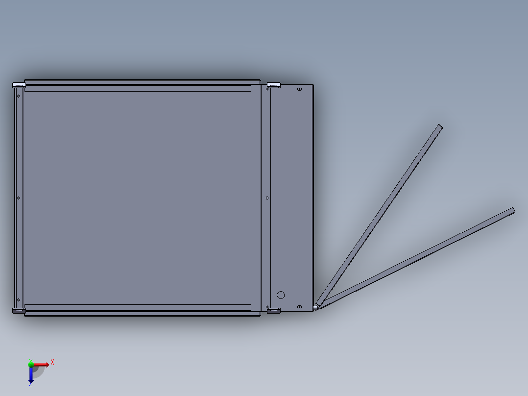 XGN15-12型单元式六氟化硫环网柜俯视图