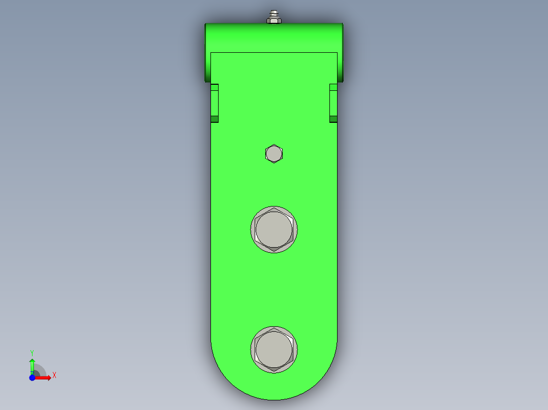 双轮链条输送机前视图
