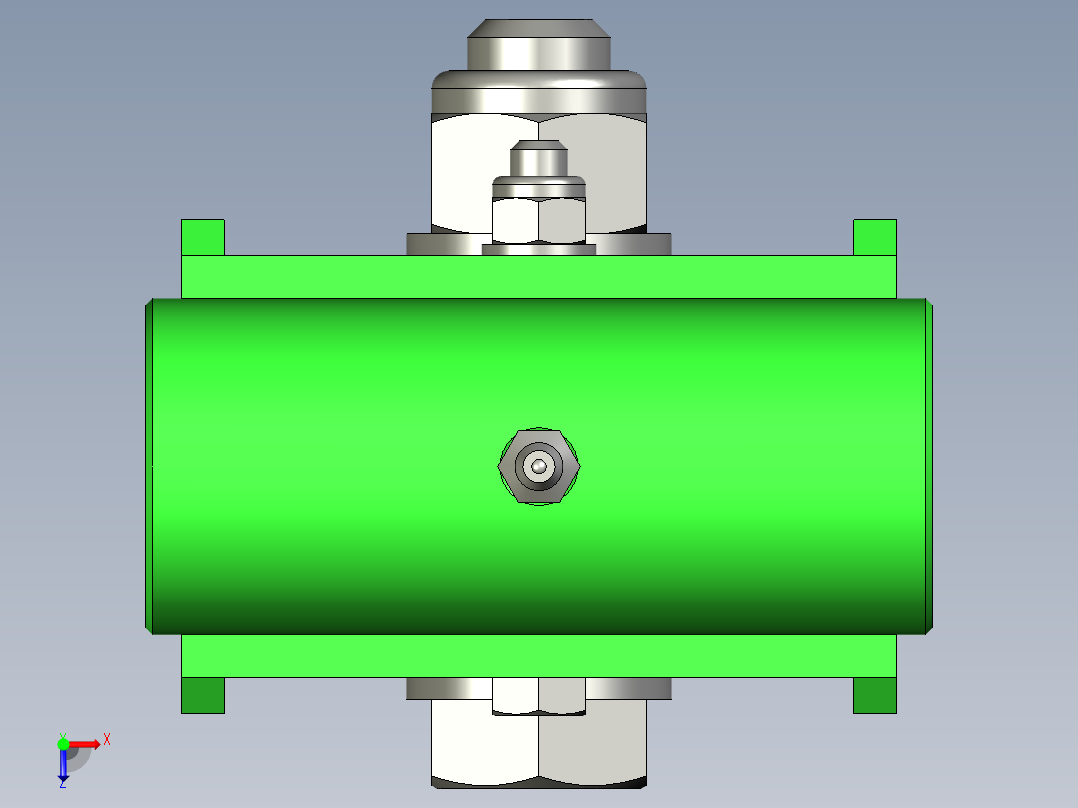 双轮链条输送机俯视图