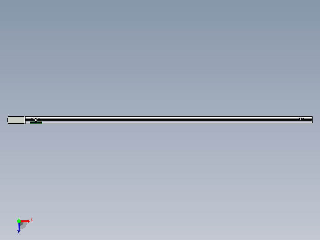 同步带滑台-半封闭B10H-L45-S2400-R-P40-D3俯视图