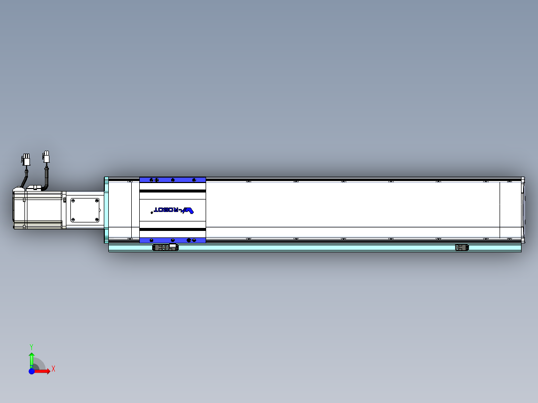 VF丝杆传动-一般环境VF14-Lxx-C-S600-BC-ZP75-C3前视图