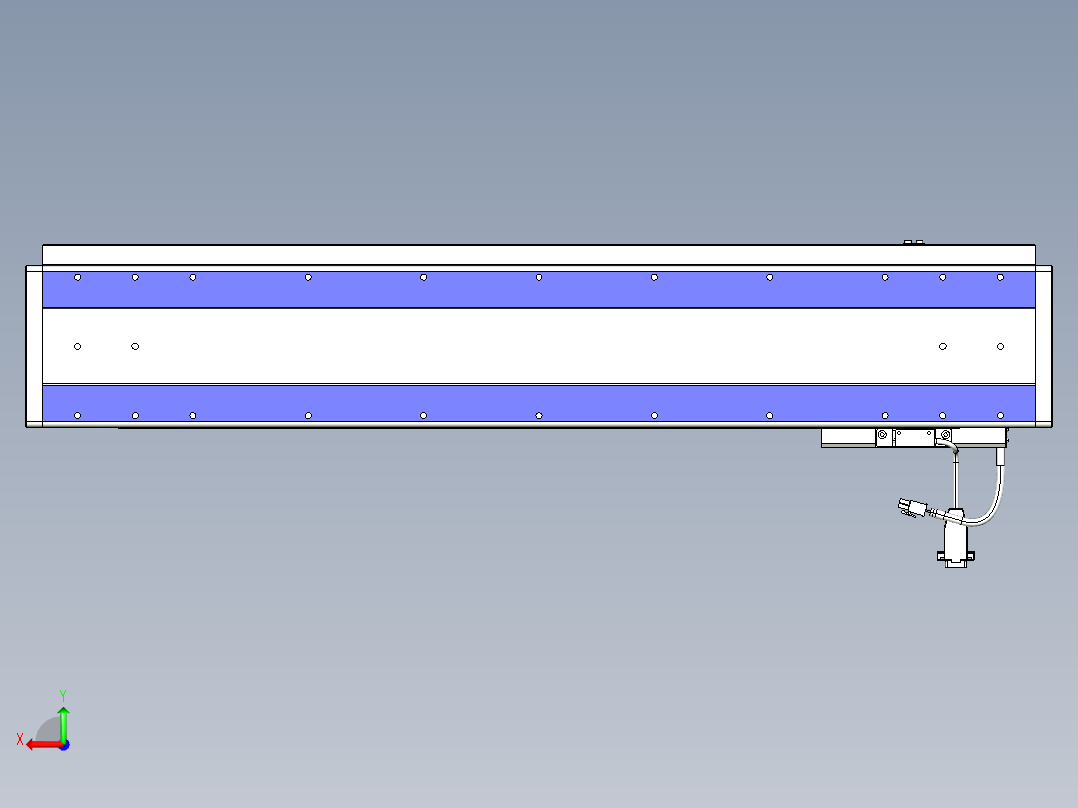 威洛博VL系列直线电机模组-VL14S2-S650后视图