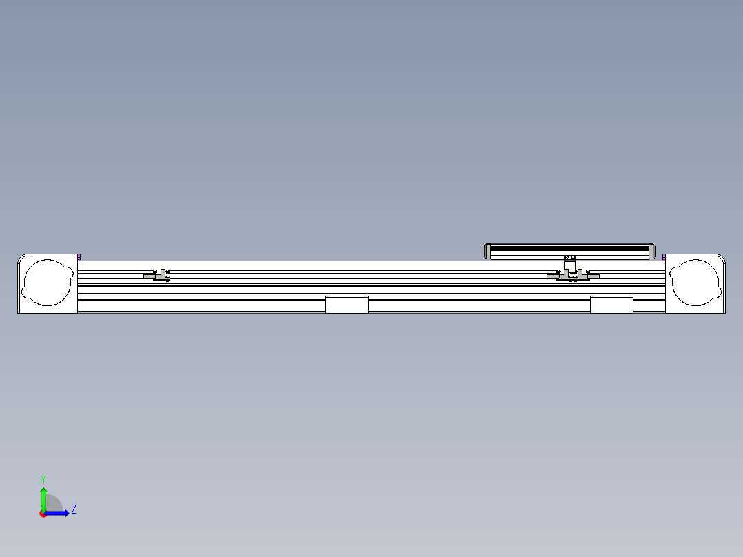 同步带滑台-欧规B8-L176-S600-L-ZP40-D3-N5左视图